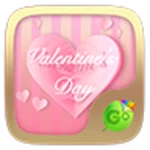 valentine's day keyboard theme android application logo